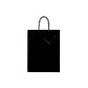 JAM PAPER Glossy Gift Bags with Rope Handles Large 10 x 5 x 13 Black Bulk 100 Bags/Pack (673GLBL100) - 2 of 4