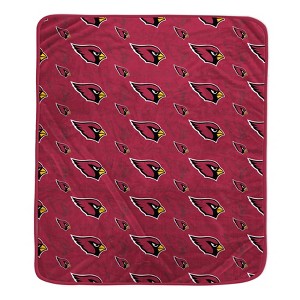 NFL Arizona Cardinals Repeat Tonal Logo Flannel Fleece Blanket - 1 of 1