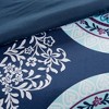 Sapphtopaz Boho Medallion Print Comforter Set, 4 Piece Twin Sheet Set, Quilts Twin Size with Comfy Breathable Bed Sheets for Women, Men, Kids & Teens - 4 of 4