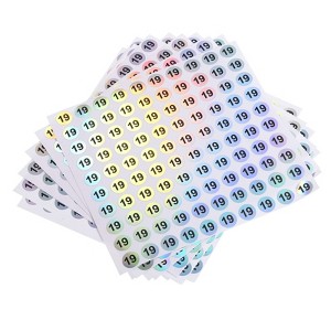 Unique Bargains Office Home Warehouse Self-Adhesive Reflective Sticker 10 Sheets - 1 of 4