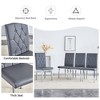 Sapphtopaz Modern Dining Chairs Upholstered Chair with Button Tufted and Metal Legs Chairs for Dining Room, Kitchen - 2 of 4