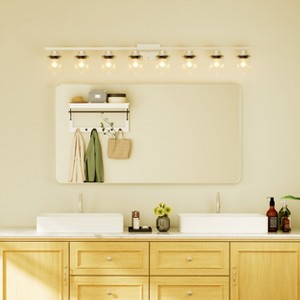 Wall-Mounted Mirror Rectangle Bathroom Vanity Mirrors Framed Mirrors Aluminum Framed Bathroom Mirror - 1 of 4