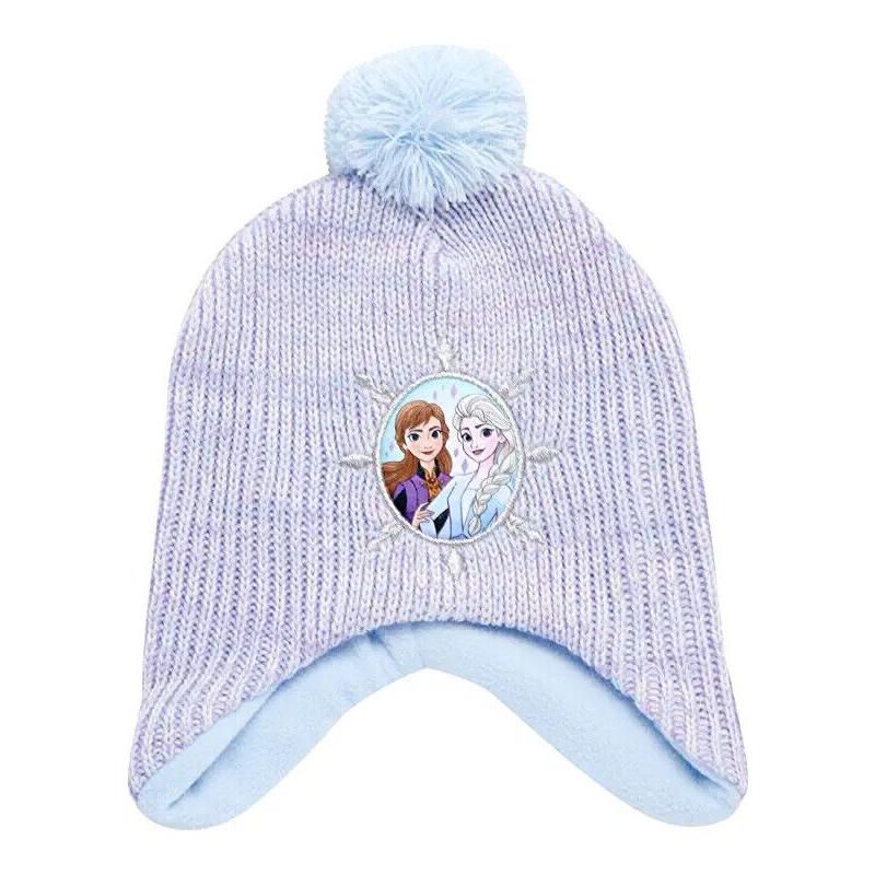 Disney Frozen Girls Winter Hat – 2 Pack Pom Pom Beanie, Little Girls Ages 4-7, 3 of 6
