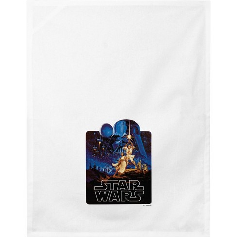 Star Wars A New Hope Title Logo Dish Towels, White