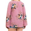Women's Floral Criss Cross Top - entro - 2 of 4