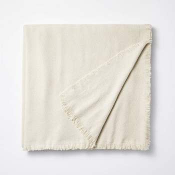 Full/Queen 100% Cotton Bed Blanket Light Beige - Threshold™ designed with Studio McGee