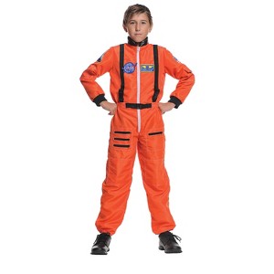 Halloween Express Kids' Astronaut Costume - Size 5-6 - Orange - 1 of 1