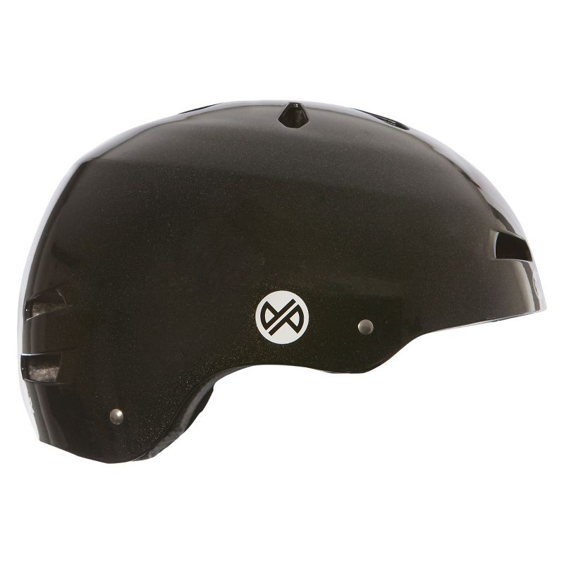 Punisher Skateboards Metallic Black Skateboard Helmet, 2 of 7