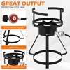 ROVSUN 30QT Turkey Fryer with 55,000BTU Propane Stove, Aluminum Deep Fryer & Seafood Crawfish Boiler Steamer with Basket, Thermometer, Rack & Lifter - 3 of 4