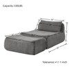 NicBex Modern Comfy Large Indoor Bean Bag Chair Sofa, Lazy Bean Bag Chair Sofa with Waist Pillow&Ottoman for Bedroom Living Room - 2 of 4