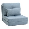 NicBex Polyester Convertible Lazy Sofa Chair with Adjustable Backrest,Folding Upholstered Lounge Chair,Modern Sofa Chair for Living Room - 4 of 4