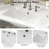 NicBex 36" Modern Bathroom Vanity with Ceramic Sink,Bathroom Combo Set with 2 Tempered Blurred Glass Doors&3 Shelves,8"Pre-drilled Faucet - 4 of 4