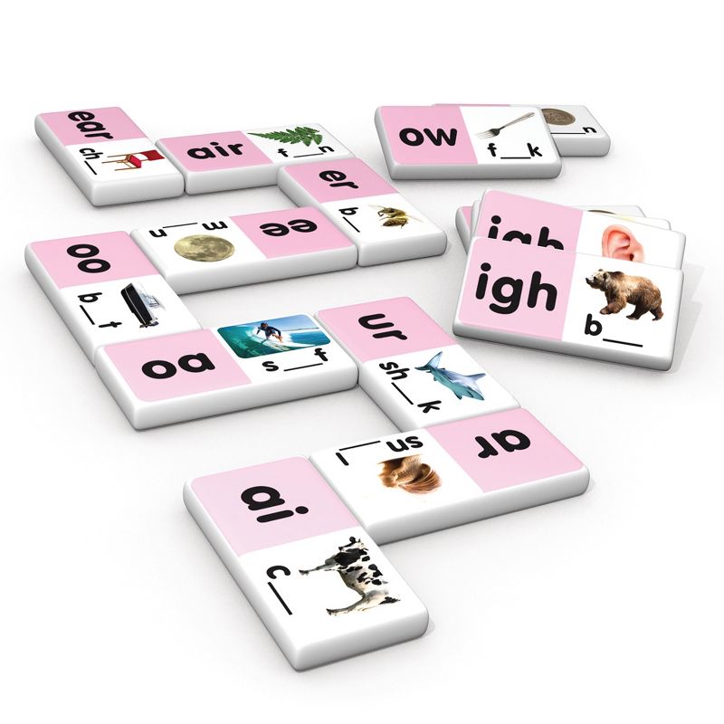 Junior Learning Long Vowels Dominoes, 2 Sets, 3 of 4