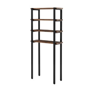 Pomona Over The Toilet 4-Shelf Bath Storage - Alaterre Furniture: Space-Saving, Metal Frame, Universal Organizer - 1 of 4