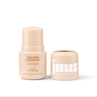 Juus Aluminum-Free Mini Serum Deodorant Stick - Travel Size - Golden Coconut - 0.35oz