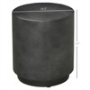 VisioGear Patio End Tables, 17 Inch End Tables for Patio, Garden Small Accent Decorative Stool, Tree Stump Stool, Dark Gray, 14.5"*14.5"*17" - 3 of 4