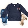 The Juniper Shop Patriotic Bow Star Coquette Toddler Sweatshirt - 3 of 4