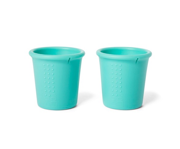 Silikids 8oz Silicone Cups - 2pk - Blue