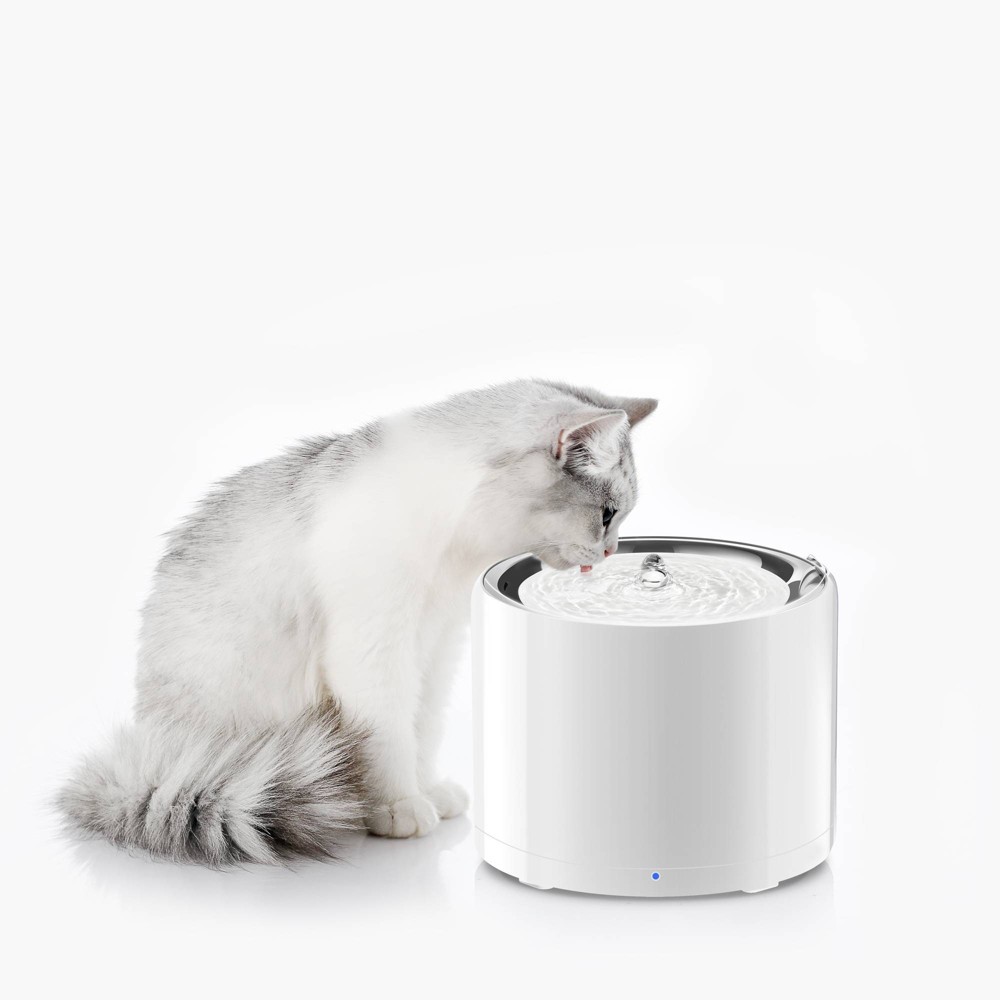 PETKIT 1.8L EVERSWEET 3 PRO Stainless Dog and Cat Water Fountain with Wireless Pump: All Ages, AC Adapter