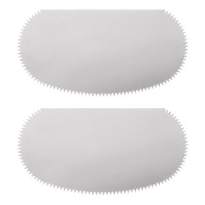 Unique Bargains Stainless Steel Serrated Smooth Clay Scraper for Sculpture Ceramic DIY - 1 of 4