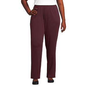 Lands' End Women's Sport Knit High Rise Pants - 1 of 3