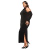 L I V D Women's Femmefatale Ribbon Collar Dress - 2 of 3