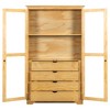 YOOCOZZ Freestanding Kitchen Storage Cabinet,Kitchen Pantry,Display Cabinet with 4 Built-in Drawers and Glass Doors - 3 of 4