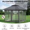 Gazebo Outdoor Pop up,  Canopy Tent with Curtains, Mosquito Netting, for Patio, Backyard Party, 2-Tiered Vented Top - 3 of 4