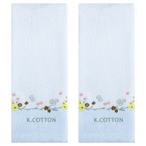 REGALWOVEN Home Decor Floral Embroidered Pure Cotton Bathroom Hand Towel 13" x 29" - 1 of 4