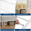 Twin Size Daybed with Trundle, Metal Sofa Bed Frame with Pull Out Trundle, Space Saving Platform Bed for Living Room Bedroom, Steel Slatted Support - 3 of 4