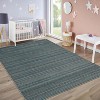 TackView Rug Washable Runner Rugs Modern Stripes Area Rug for Entryway Hallway Bedroom Bedside Non Slip Stain Resistant - 2 of 4