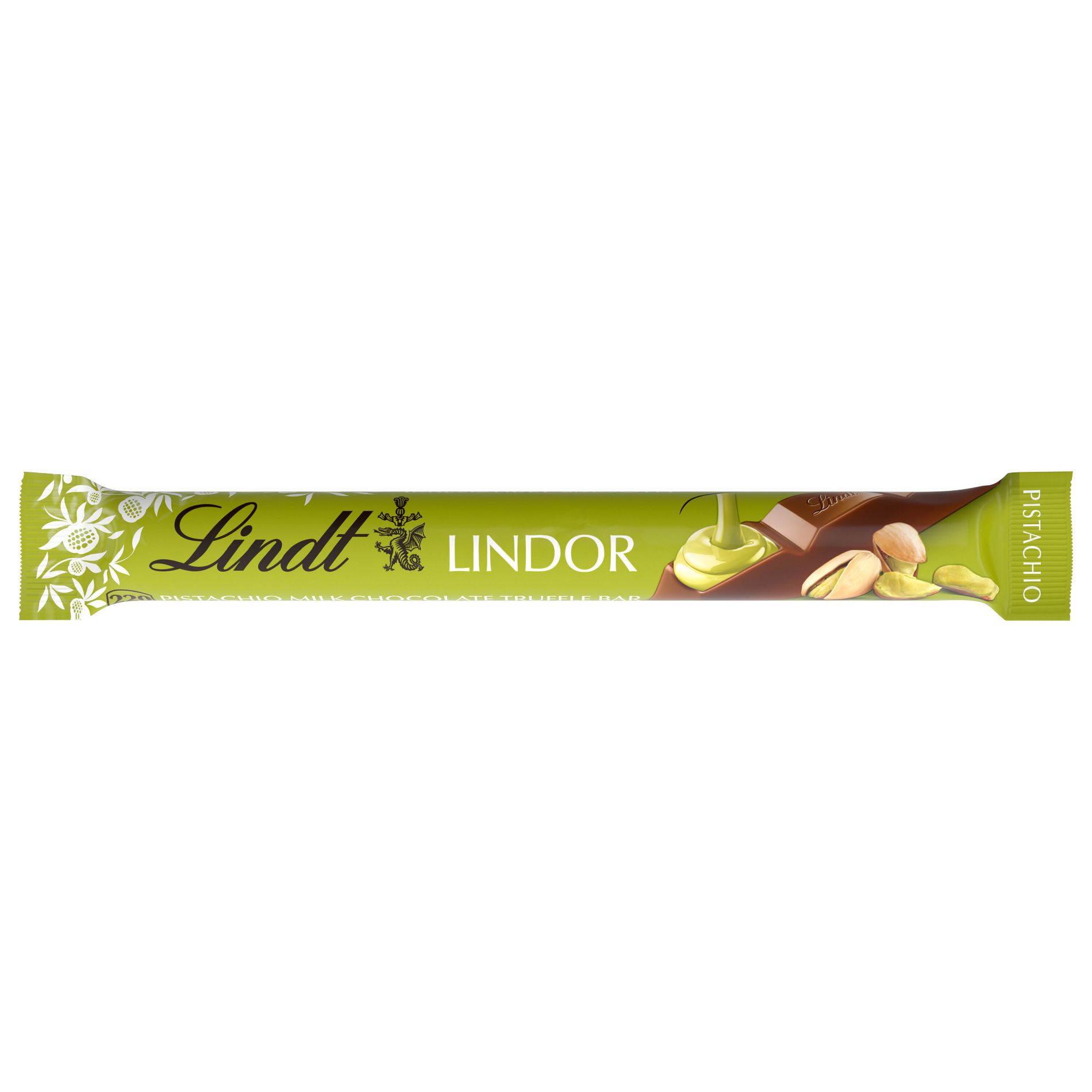 Lindt LINDOR Pistachio Milk Chocolate Candy Truffles Stick – 1.3oz