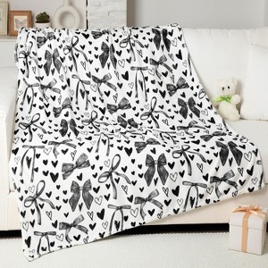 Lomsoe Christmas Flannel Blanket Throw Red Green Checkered Blanket Christmas Tree Snowflake Soft Fuzzy Cozy Throw for Couch Bedroom Christmas Gift. - 1 of 4