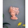 Okak Greek Style Cement Head Planter Classic Sculptural Flower Pot for Indoor & Outdoor Garden Decor,6 Different Sizes - 4 of 4