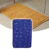 Unique Bargains Cobblestone Pattern Bathroom Rugs Polyester Bath Mat Machine Washable 31.5"x19.69" - 2 of 4