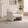 34″ Velvet Fabric Modern Single Sofa Chair with Support Pillow, Ergonomic Design, and Tool-Free Assembly for Apartment, Living Room - 4 of 4