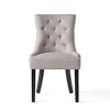 Lyngins Contemporary Tufted Dining Chairs (Set of 2), Diamond Stitch Upholstered Kitchen Chairs & Living Room Chairs with Wood Legs - 3 of 4