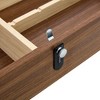 NicBex 39.3" Multifunctional MDF Coffee Table with Password Lock&Drink Storage,Luxurious Cocktail Table for Living Room&Dning Room,Walnut - 3 of 4
