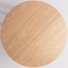 YOUNIKE Round Dining Table for Small Spaces, Modern Wooden Kitchen Table with Metal Legs, Living Room Table for Kitchen, Breakfast Nook - 4 of 4