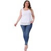 Agnes Orinda Women's Plus Size Swing Lace Flowy Sleeveless Casual Tank Tops - 3 of 4