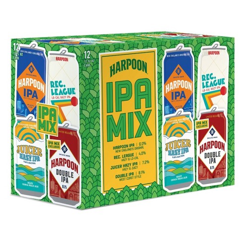 Harpoon Hoppy Adventure Ipa Mix - 12pk/12 Fl Oz Cans : Target