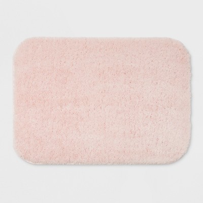 coral colored bath rugs