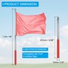 Unique Bargains Stainless Steel Extendable Portable Guide Handheld Flag Pole 4 Pcs - 2 of 4
