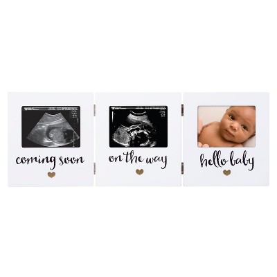 Pearhead Triple Sonogram Hinged Frame - White