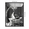 Amanti Art Splish Splash Safari Elephant by Niky Rahner Framed Canvas Wall Art - 3 of 4