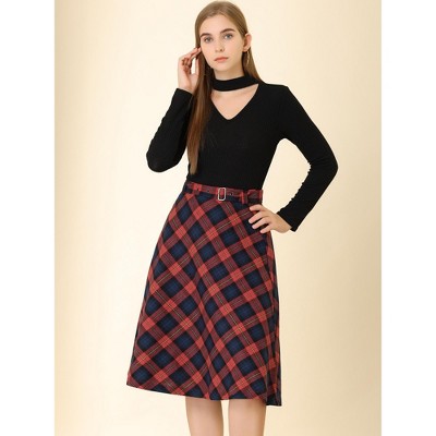 target womens plaid skirt