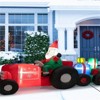 SEVOBAL Inflatable Holiday Decorations 9 Feet Long Inflatable Christmas Decoration Christmas Decor Outdoor Christmas Inflatables, Red, 108"*36"*60" - 4 of 4