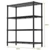 VYNXARIA 36" 4-Tier Black Wire Shelf - 350LBS Capacity - 2 of 4