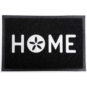 Evideco French Home Goods Welcome Door Mat, Non-Slip 100% Recycled PVC Rug, Two Sizes Available, Indoor/Outdoor Use - 1 of 4