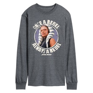 Men's - Star Wars - Once A Rebel Ahsoka Long Sleeve Graphic T-Shirt - 1 of 4